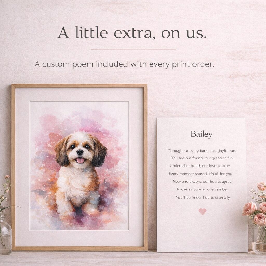 Pet & Owner Custom Portrait