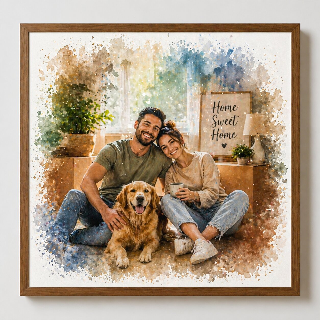 Housewarming Gift Portrait – Custom Watercolour Home Artwork