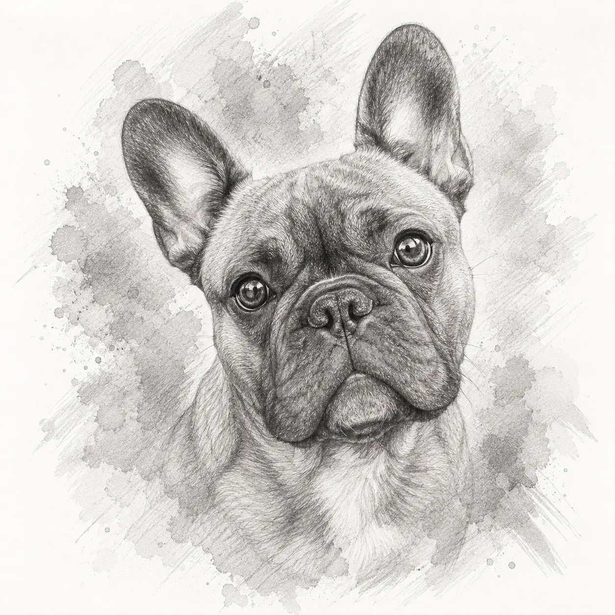 Custom Dog Minimalist Pencil Portrait from Photo Personalised Pet Sketch Wall Art