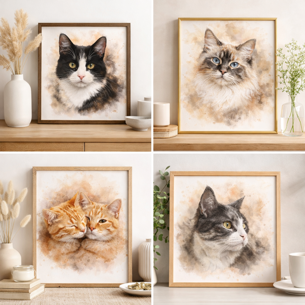 Pet & Owner Custom Portrait