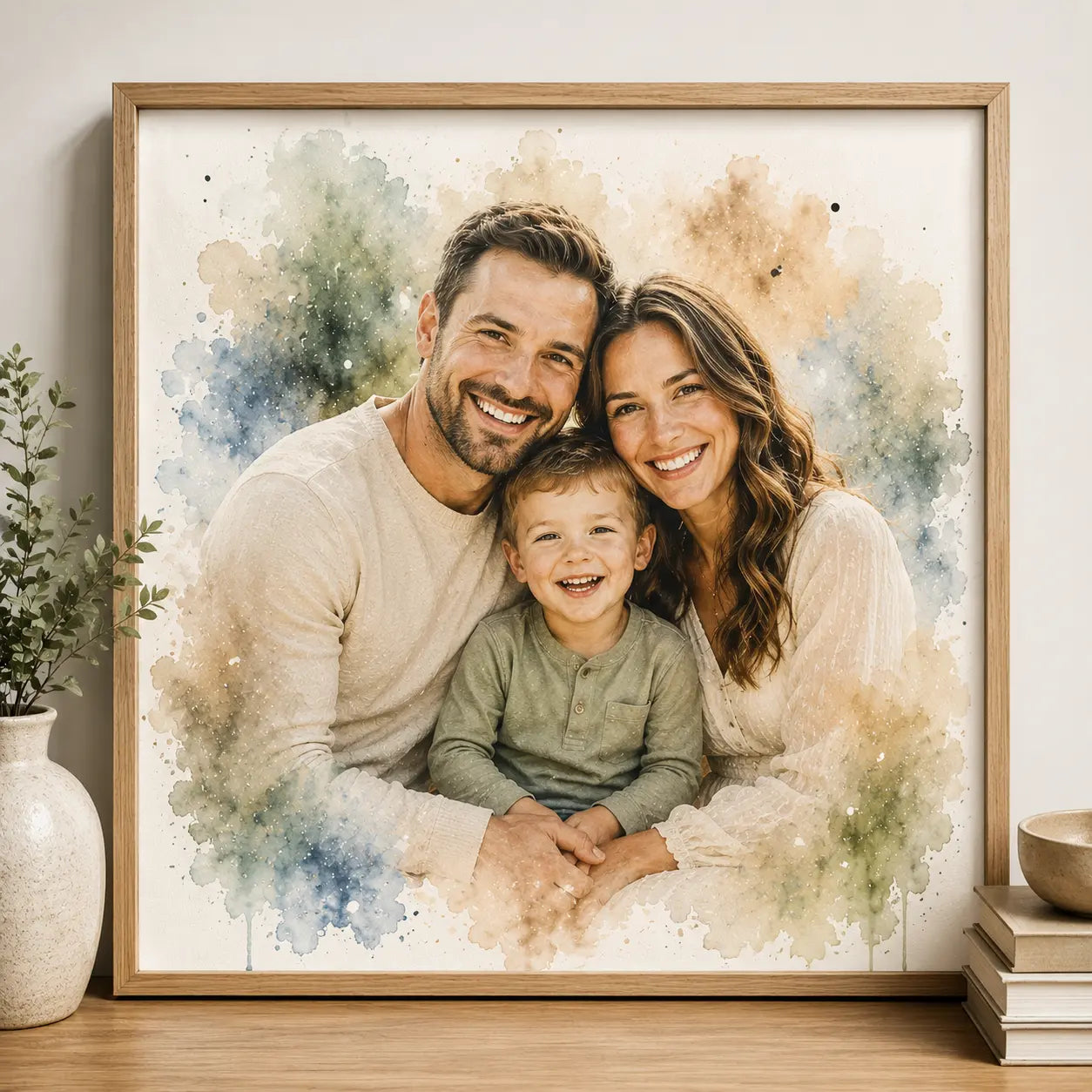 Custom Watercolour Portrait from Photo Personalised Gift for All Occasions
