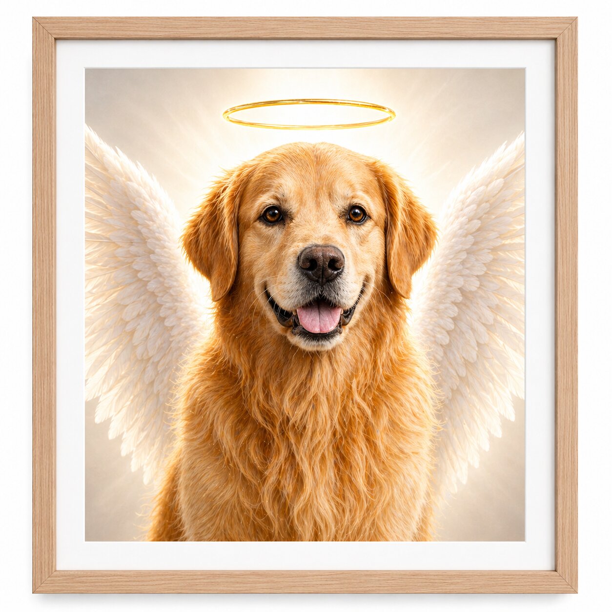 Custom Pet Memorial Portrait from Photo – Angel Wings Dog or Cat Watercolour Artwork – Pet Loss Sympathy Gift – Personalised Pet Art