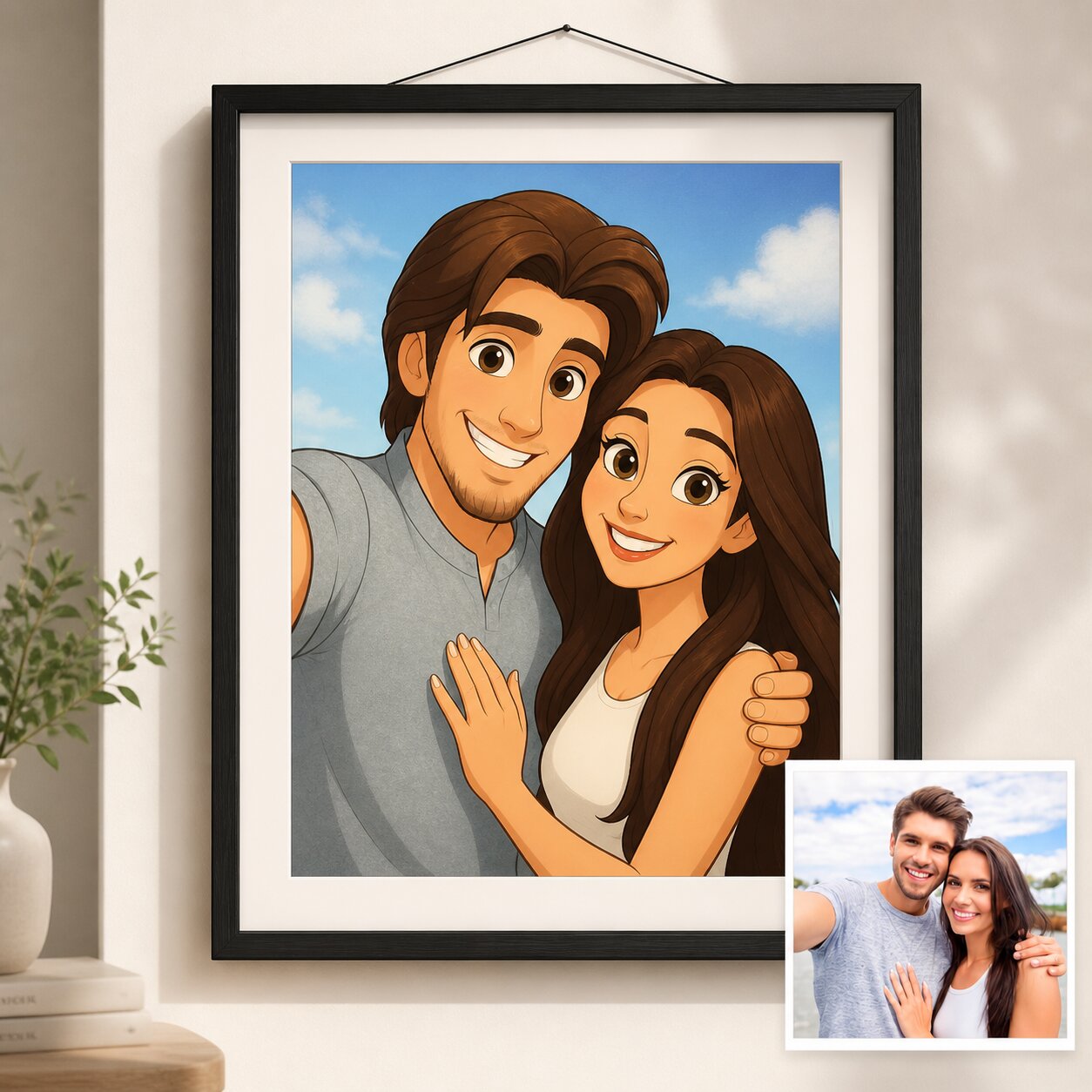 Disney Style Dad Portrait - Custom Father's Day Cartoon Gift from Photo