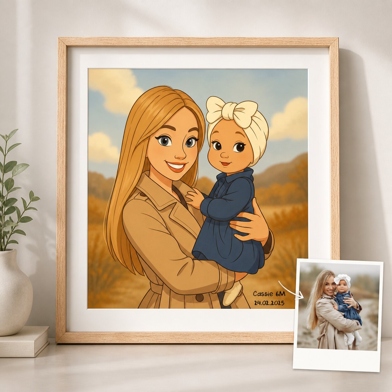 Disney Style Dad Portrait - Custom Father's Day Cartoon Gift from Photo