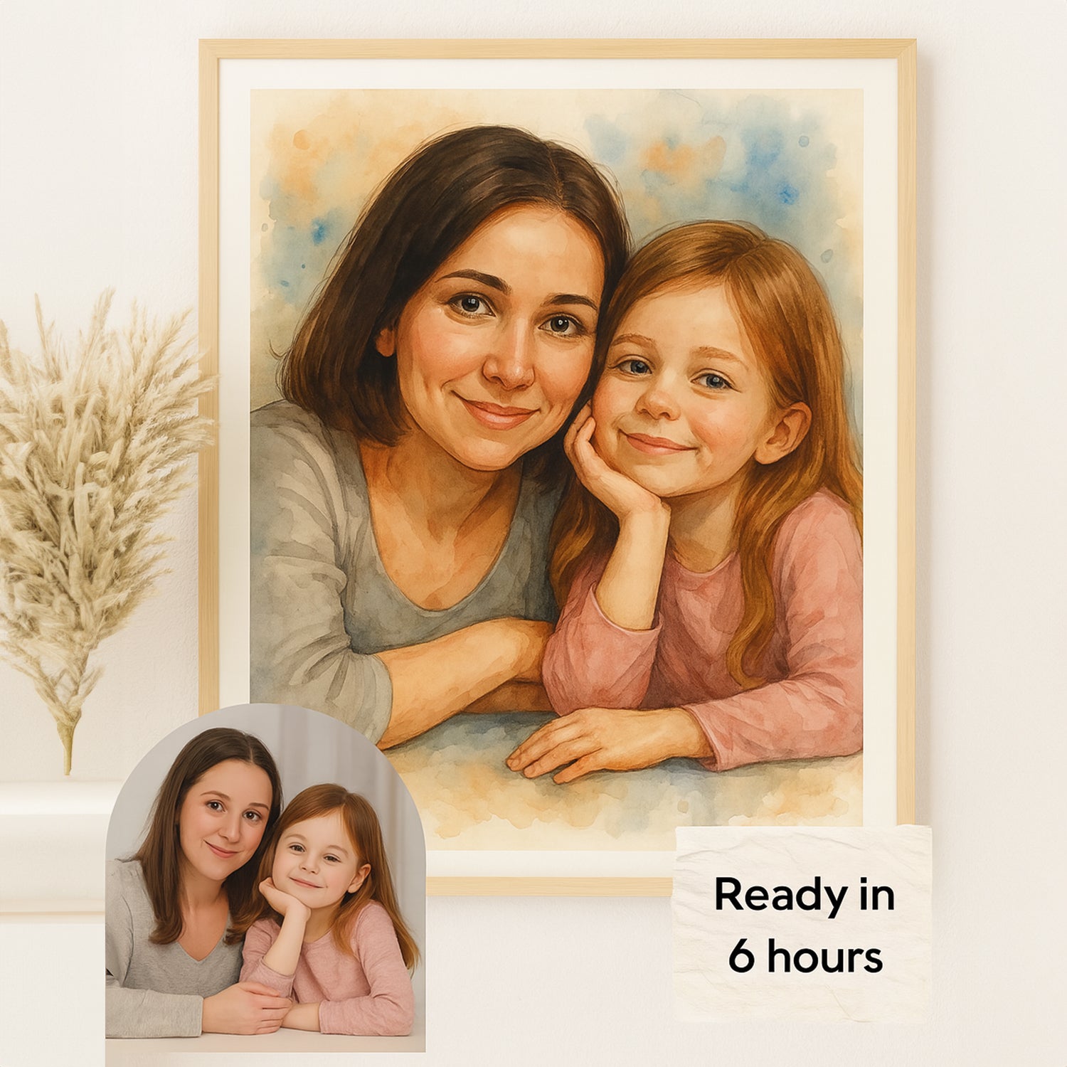 Custom Watercolour Portrait From Your Photo